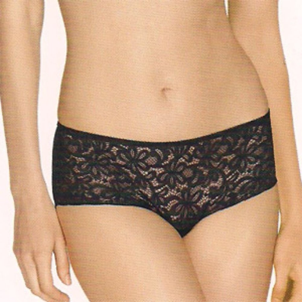Wacoal All Dressed Up Black Boyshort Panty